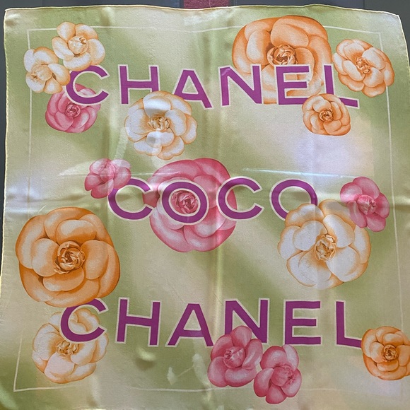 EUC CHANEL Silk Scarf - Picture 2 of 15
